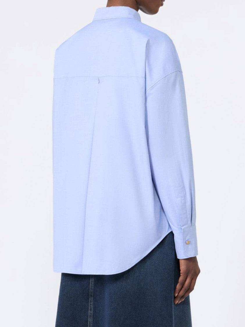 Max Mara Smmvolonta Relaxed Cotton Curved Hem Shirt