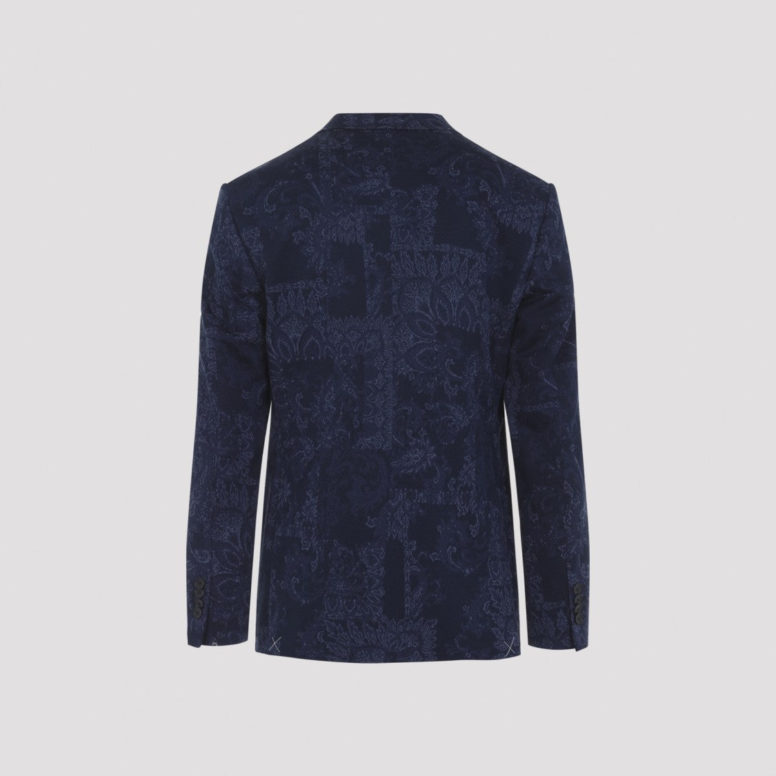 Etro Multicolor Blue Cotton Roma Jersey Sport Jacket
