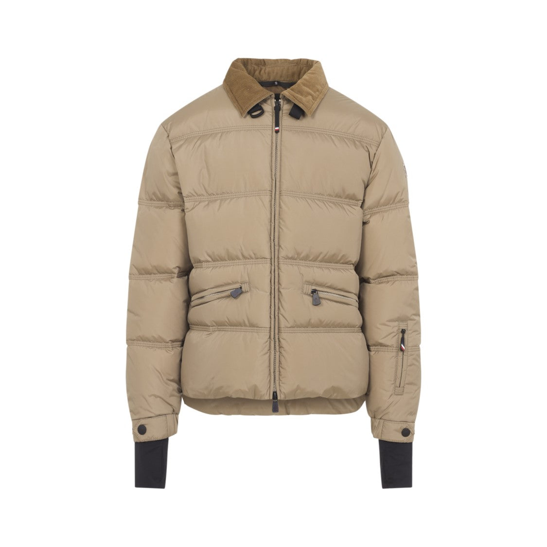 Moncler Grenoble Quilted Down Insulation Jacket With Contrast Corduroy Collar