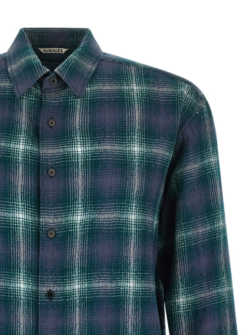 Auralee Airy Wool Check' Shirt