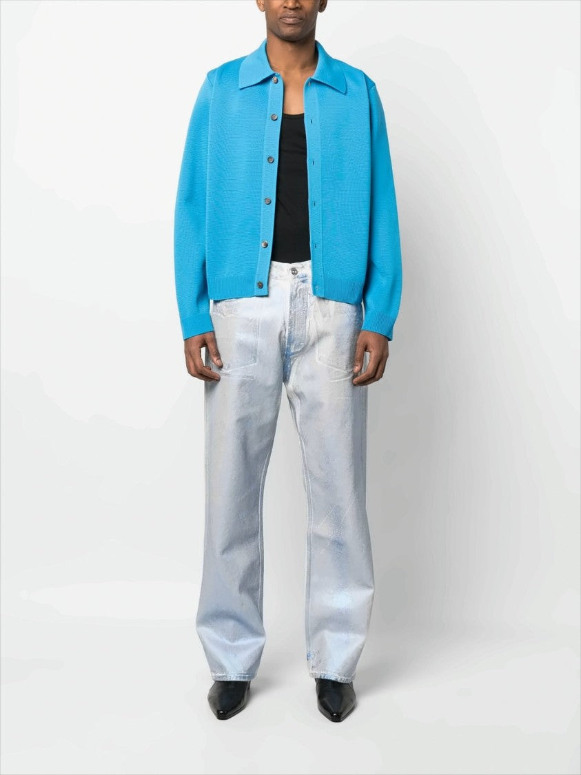 Our Legacy Loose-Fit Jeans With Foil Finish