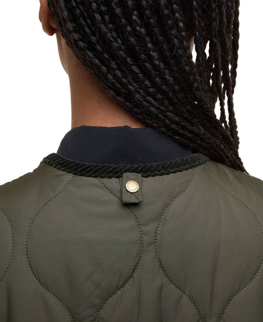 Barbour Quilted Green Sleeveless Vest