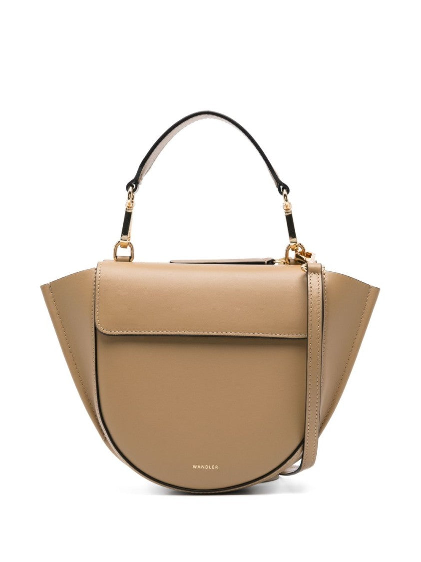 Wandler Structured Vitello Leather Shoulder Bag With Winged Sides