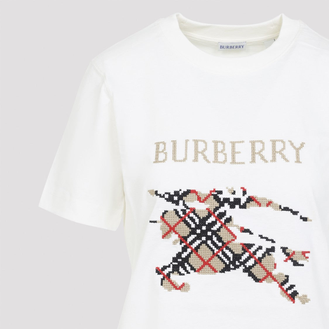 Burberry Frankie White Cotton T-Shirt