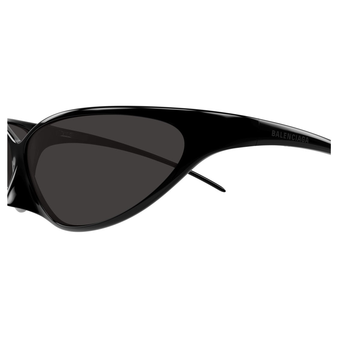 Balenciaga Bb0349s Wraparound Black Sunglasses