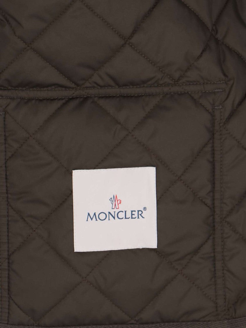 Moncler "Chitre" Crop Shirt Jacket Green