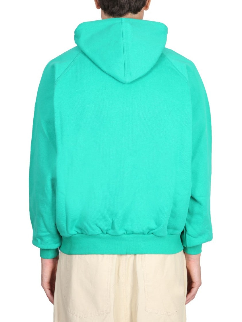 Sunnei Relaxed Fit Drawstring Hooded Sweatshirt