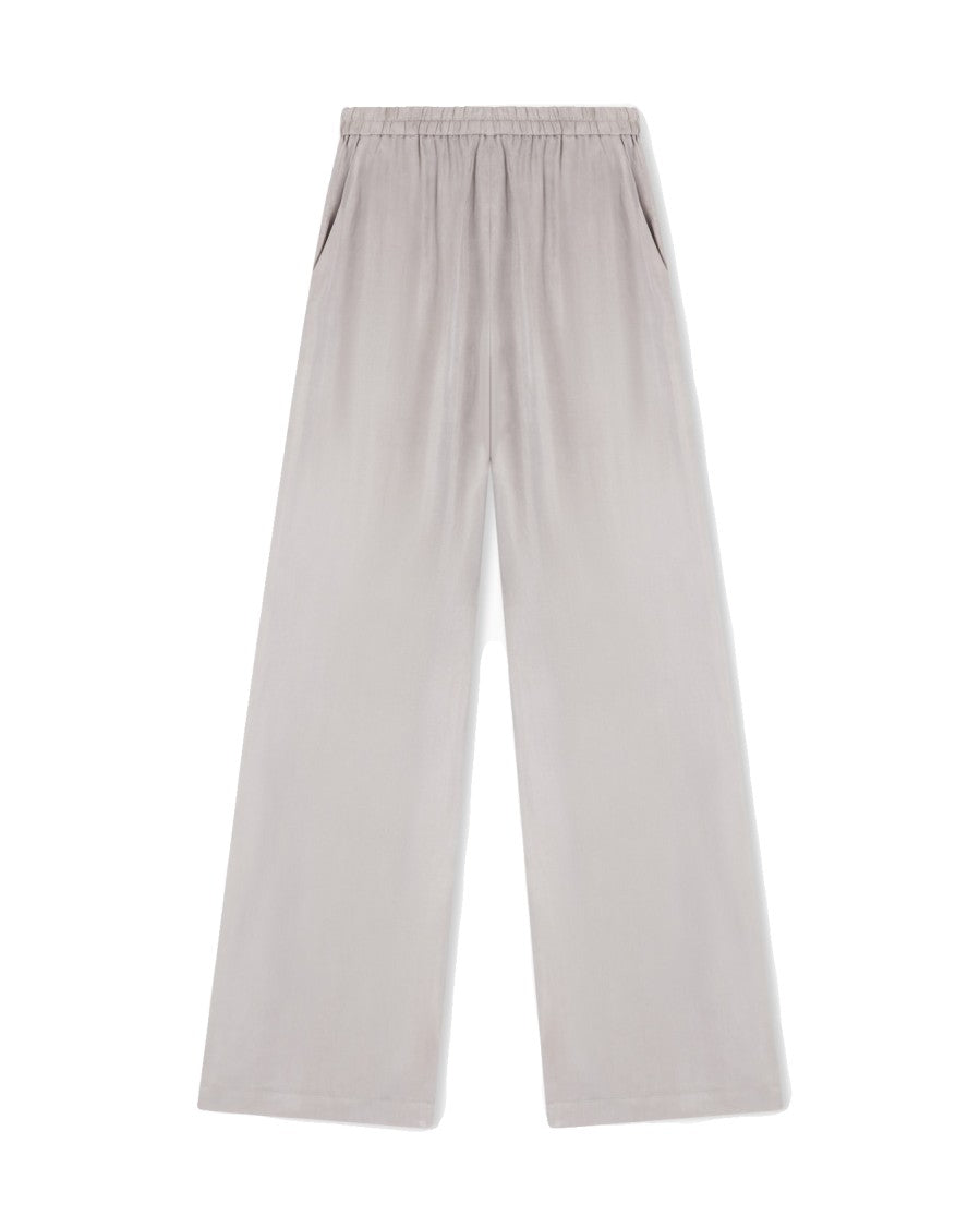Emporio Armani Washed Fluid Lyocell Elastic Trousers