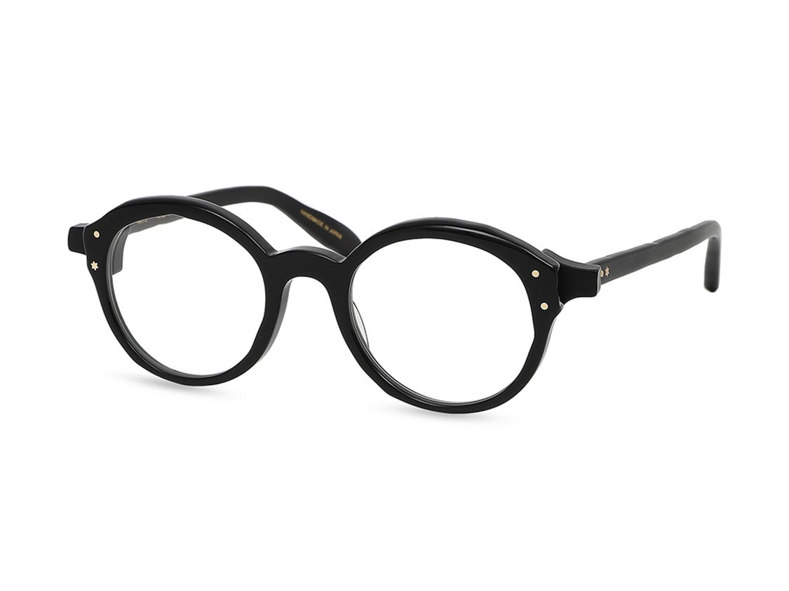 Masahiro Maruyama Glossy Black Mm-0112 Round Acetate Eyeglasses