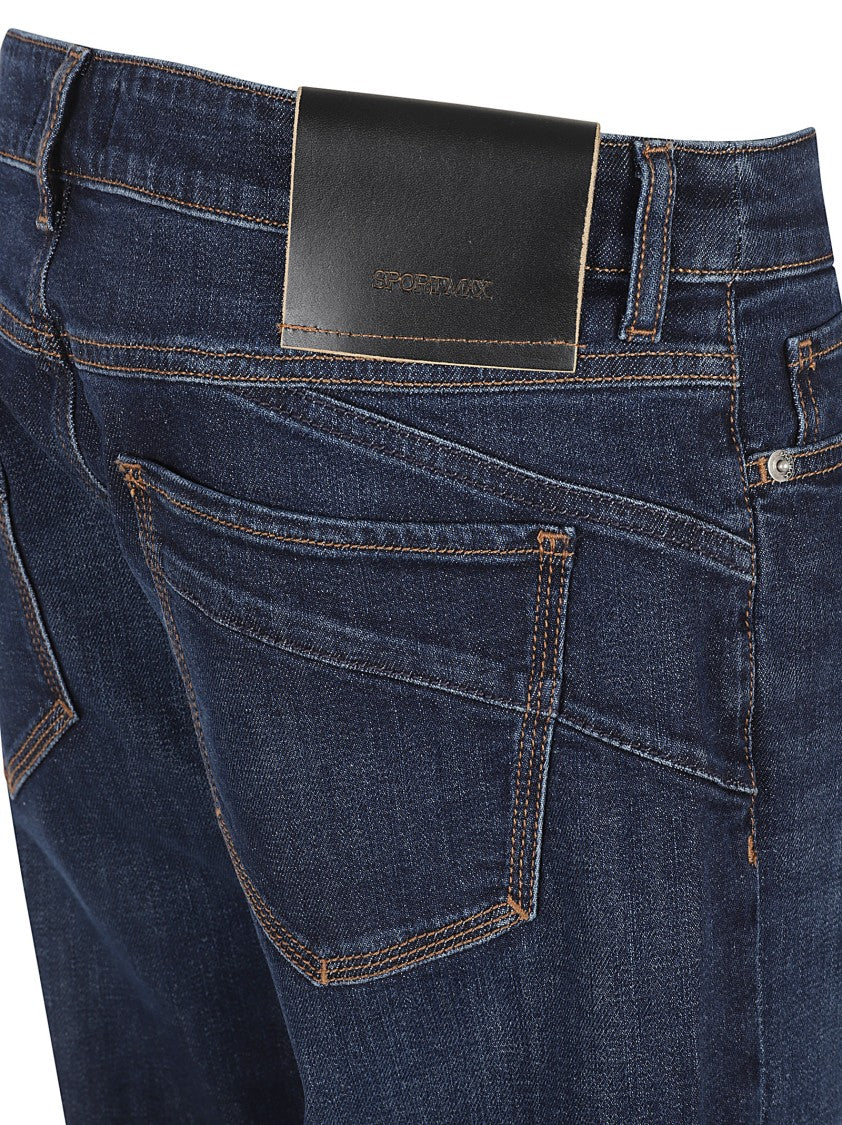 Max Mara Dark Wash Straight Leg Jeans