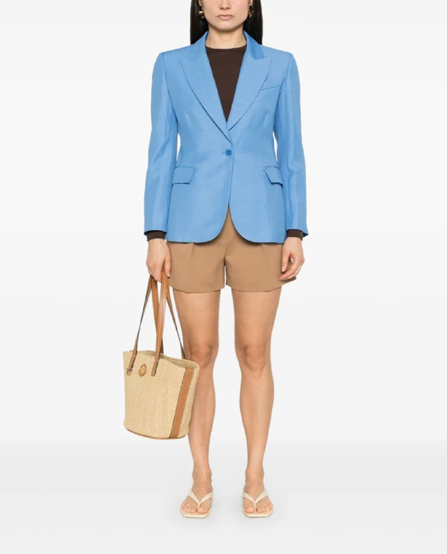 P.A.R.O.S.H. Tailored Single-Breasted Blazer With Notched Lapel