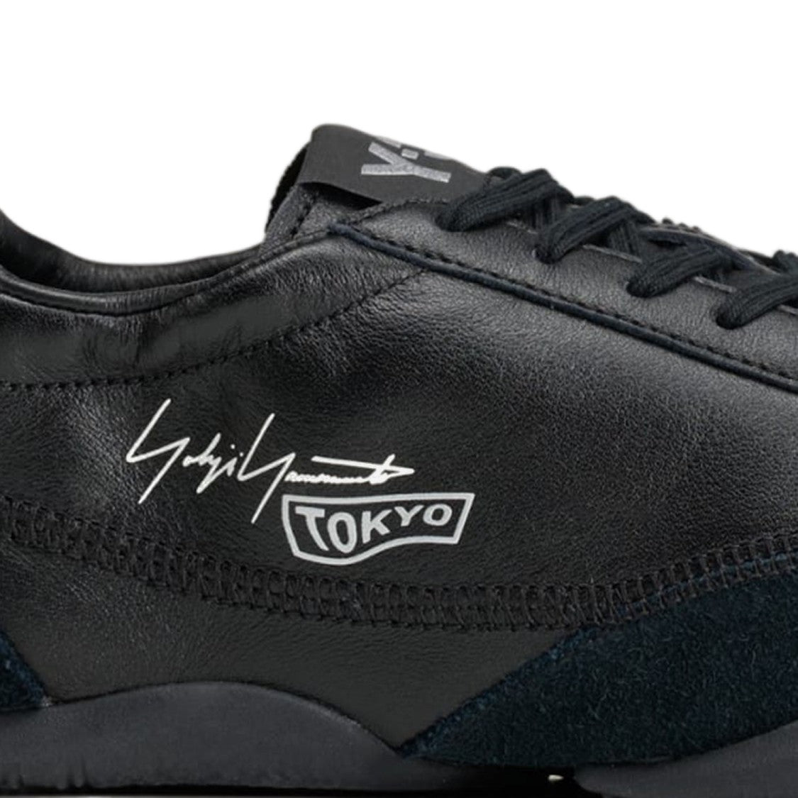 Y-3 Black Tokyo Wrapped Leather Sneakers