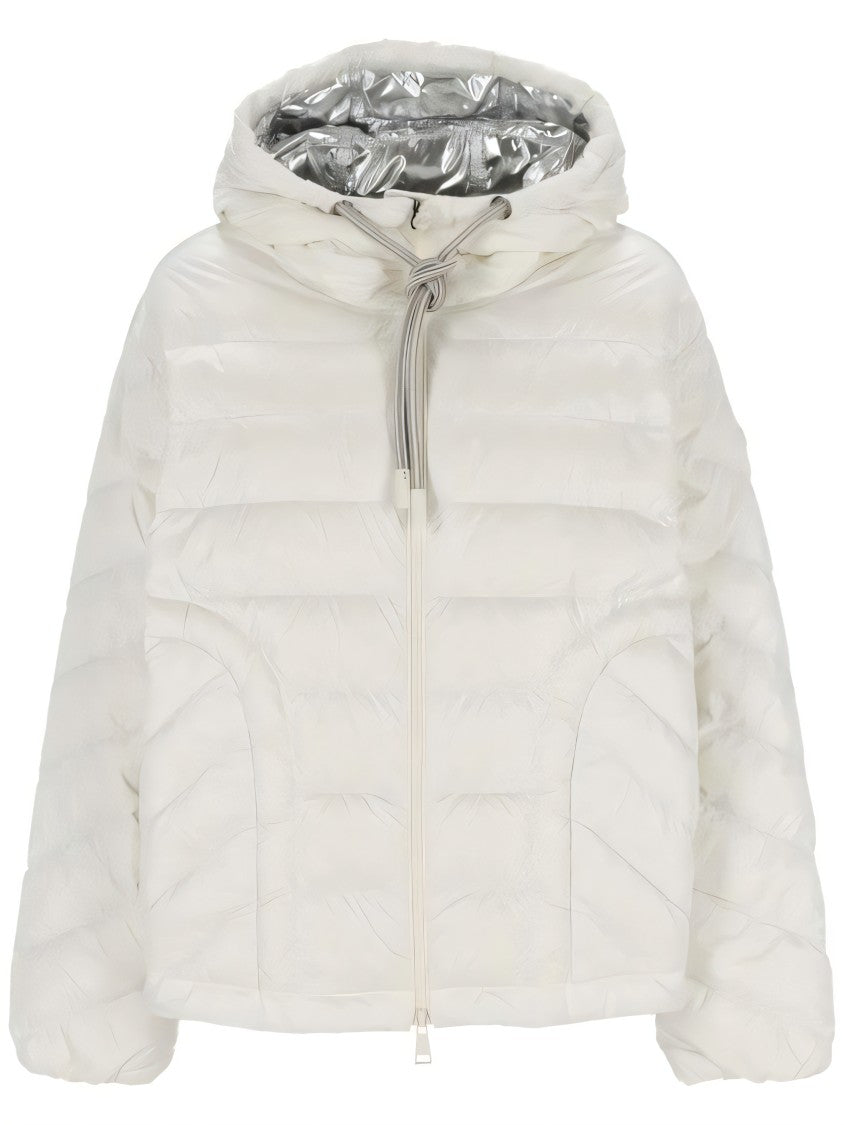 Moncler Hooded Short Padded Jacket