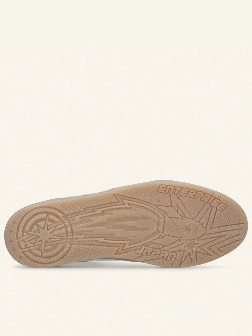 Enterprise Japan Egg Rocket 2 White/Beige Suede Sneakers