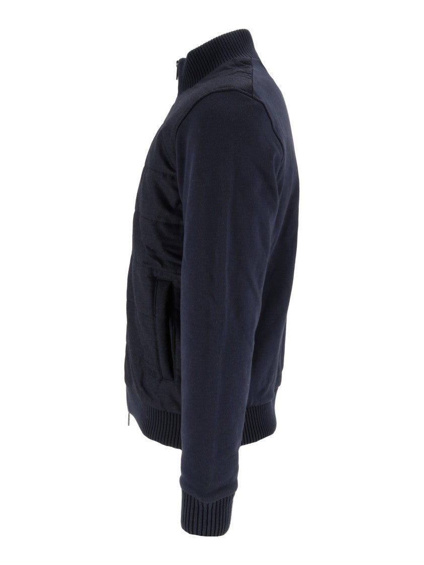Fay Zip-Up Ribbed Quilted Jacket