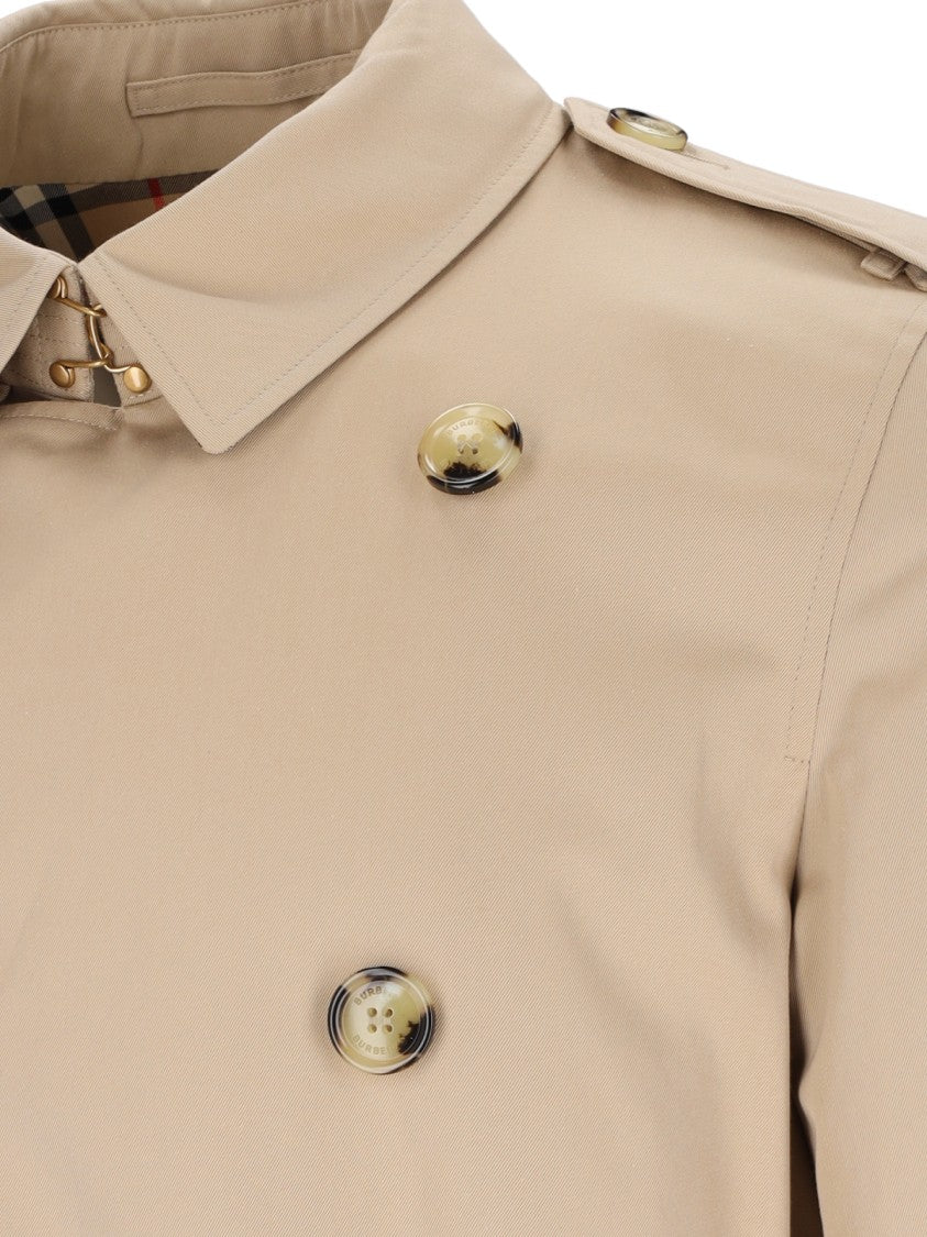 Burberry Double-Breasted Trench Coat – Beige