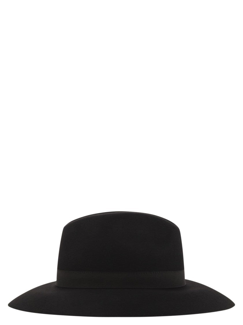 Fay Wide-Brimmed Wool Felt Hat
