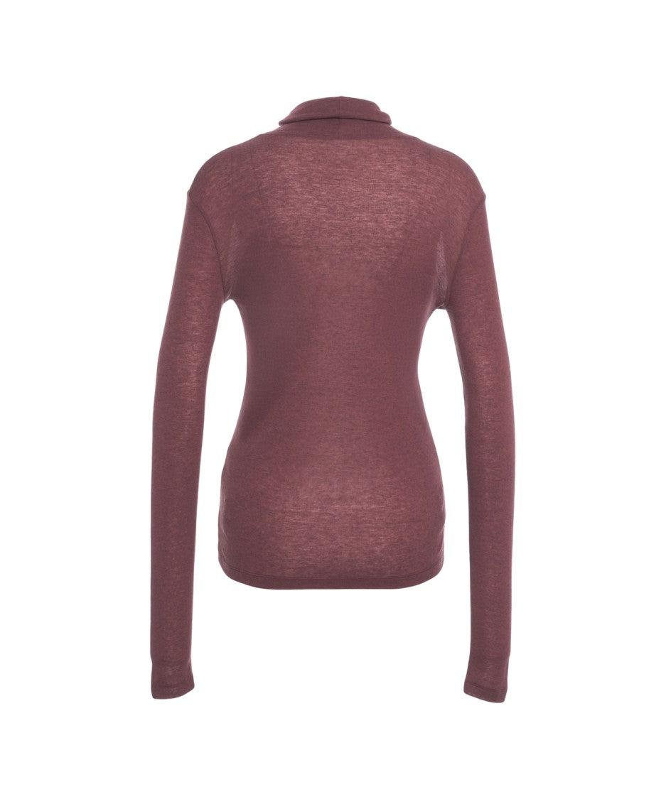 Closed Slim-Fit Turtleneck Sweater With High Neck Design