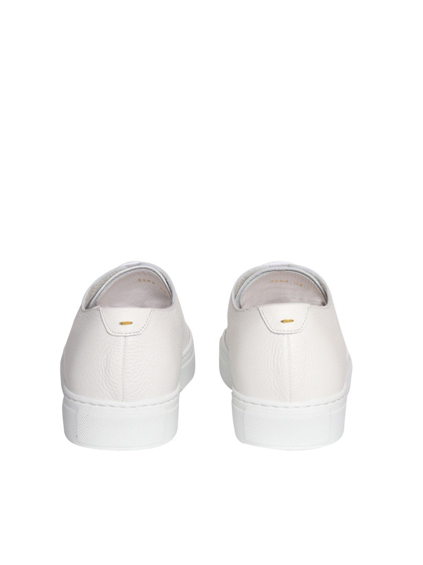 Doucal's White Calfskin Sneakers
