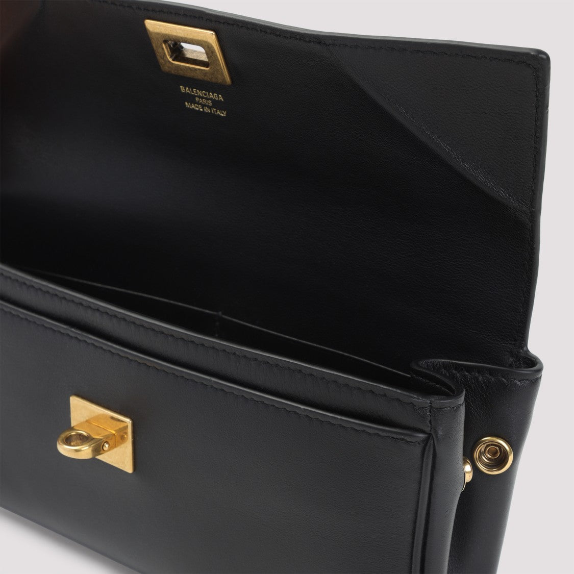 Balenciaga Black Calf Leather Rodeo Continental Wallet