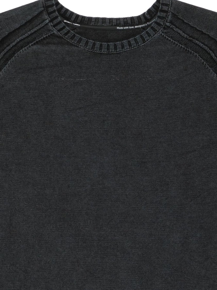Rrd Classic Black Cotton Sweater
