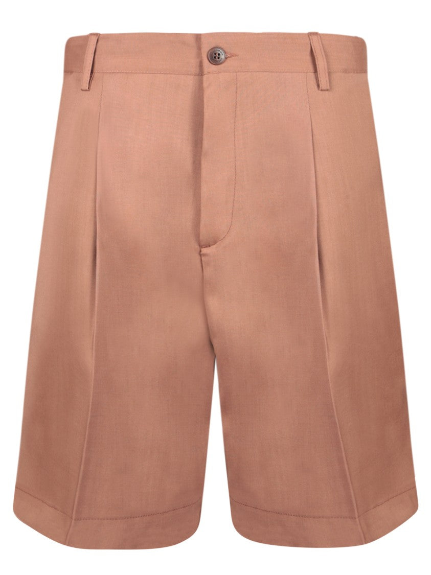 Costumein Classic Brown Zip Shorts