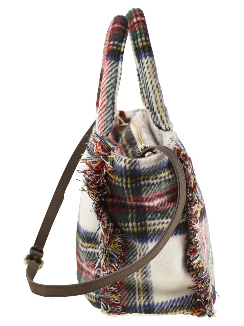 Mc2 Saint Barth Colette - Wool-Effect Bag With Logo