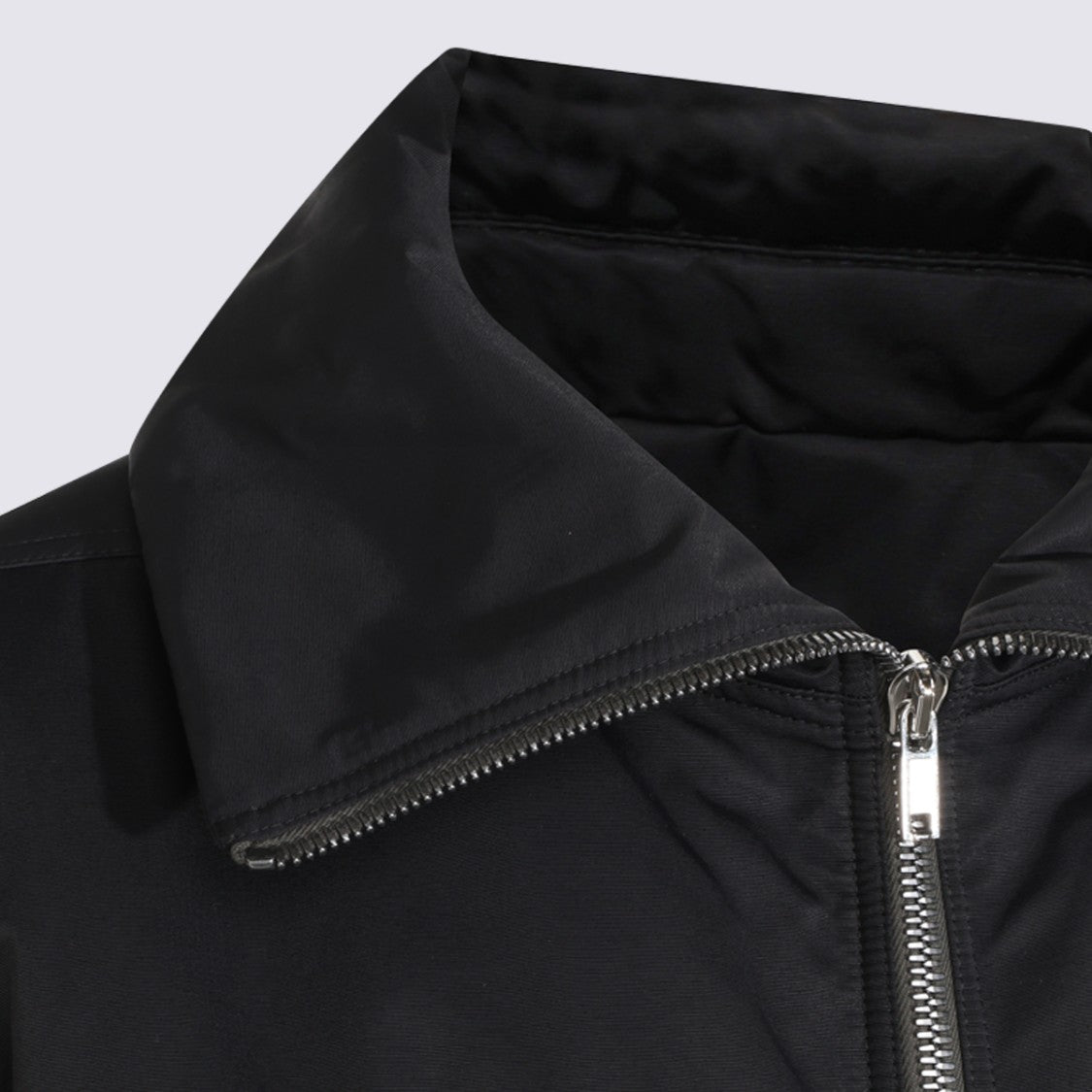 Rick Owens Matte Finish Casual Jacket With Wide Collar