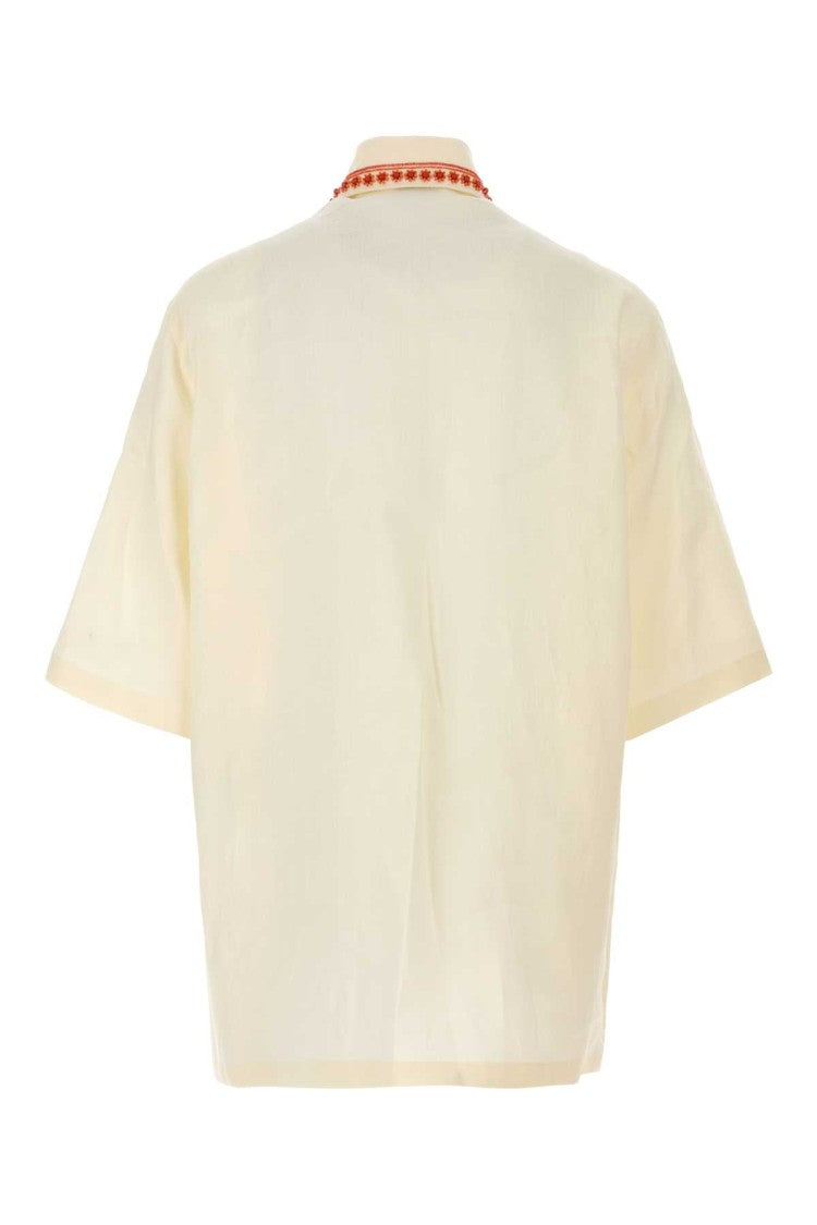 Fendi Ivory Linen Shirt