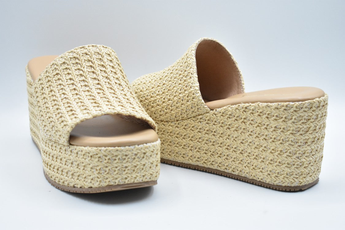 Ehm Woven-Texture Low-Cut Shoes With Stylish Wedge Design