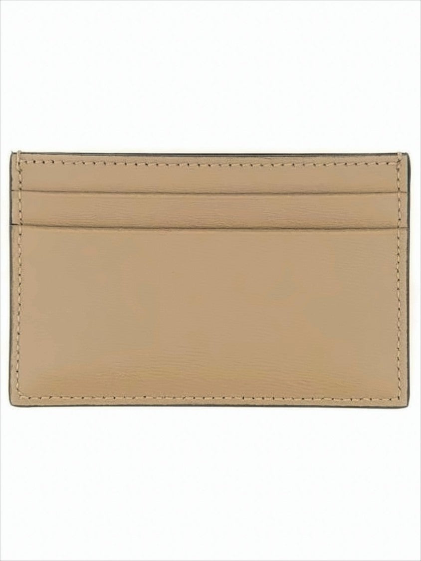 Alexander Mcqueen Rectangular Calf Leather Card Wallet With Hand-Painted Lettering