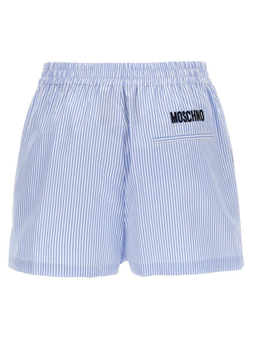 Moschino Striped Cotton Poplin Boxer Shorts