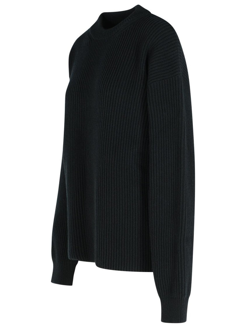 Jil Sander Black Wool Crew Neck Sweater