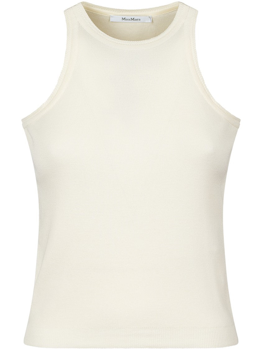 Max Mara Fitted Ribbed Sleeveless Top