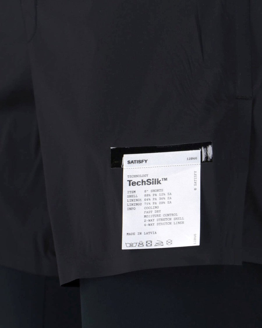 Satisfy Black Tech Silk 8 Layered Shorts