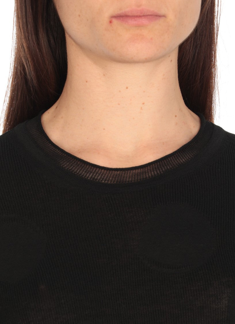 Uma Wang Black Cotton And Silk Top