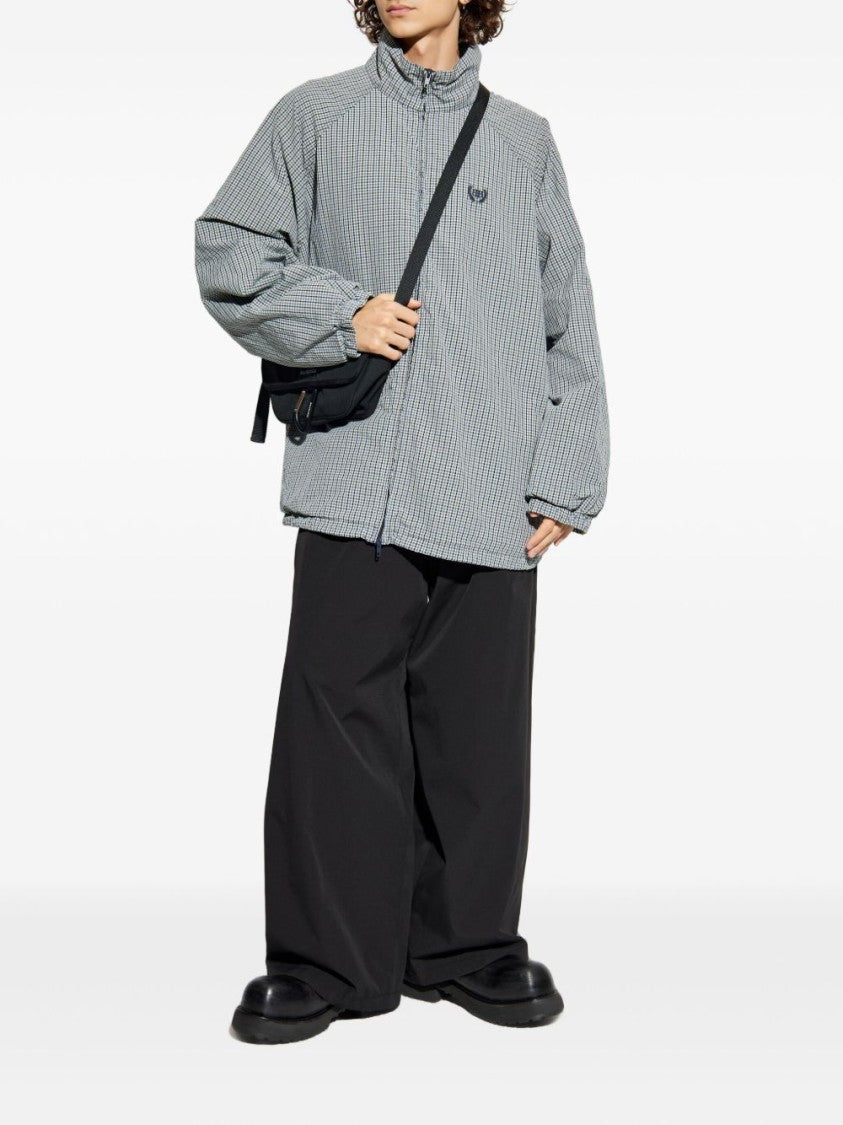 Balenciaga Relaxed Wide-Leg Tracksuit Trousers With Embroidered Patch