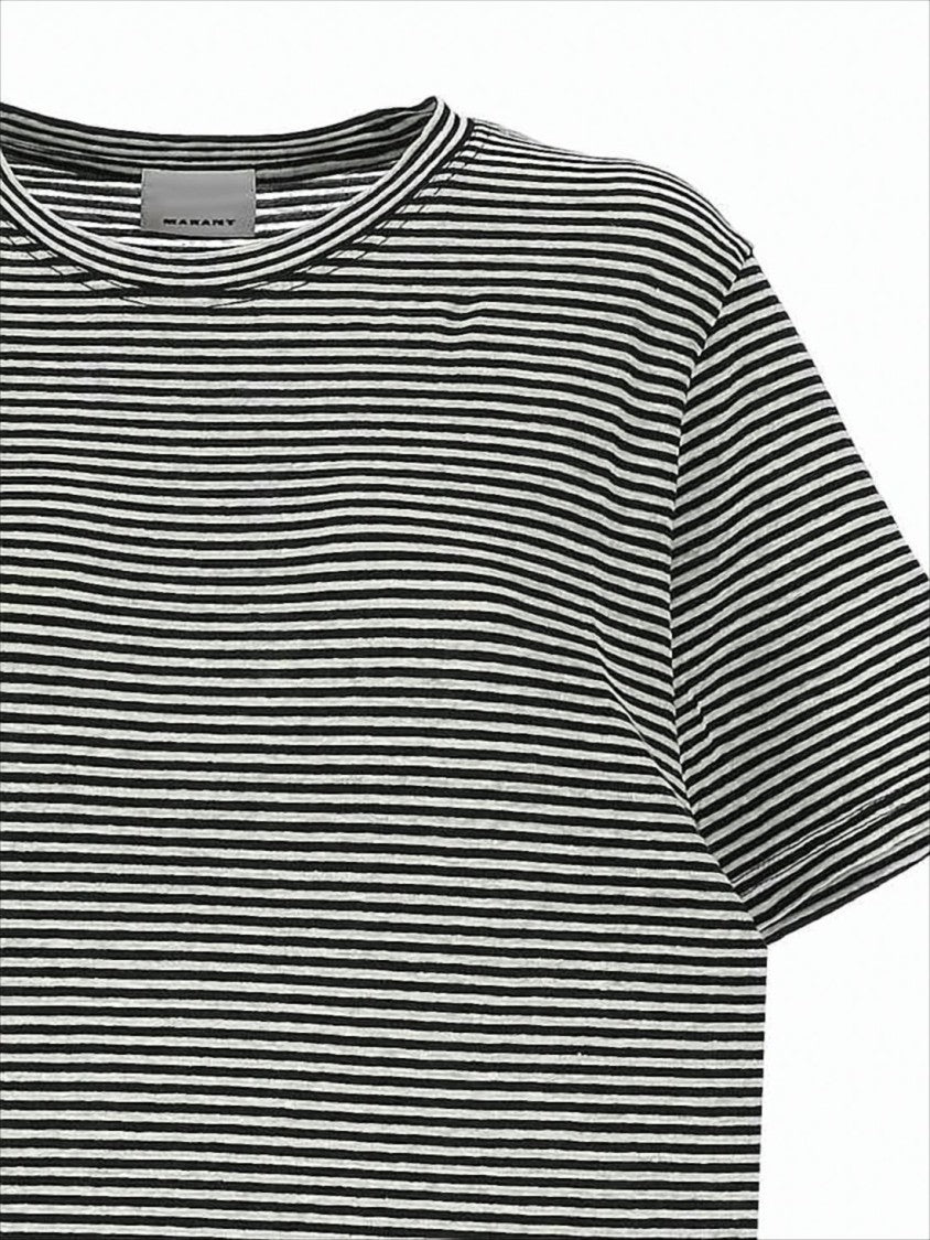 Isabel Marant Short-Sleeved Striped T-Shirt With Classic Crew Neckline