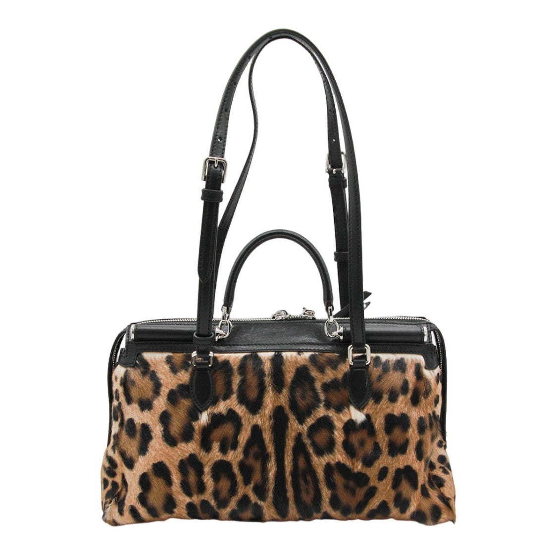 Dolce & Gabbana Leopard Print Bag With Adjustable Strap