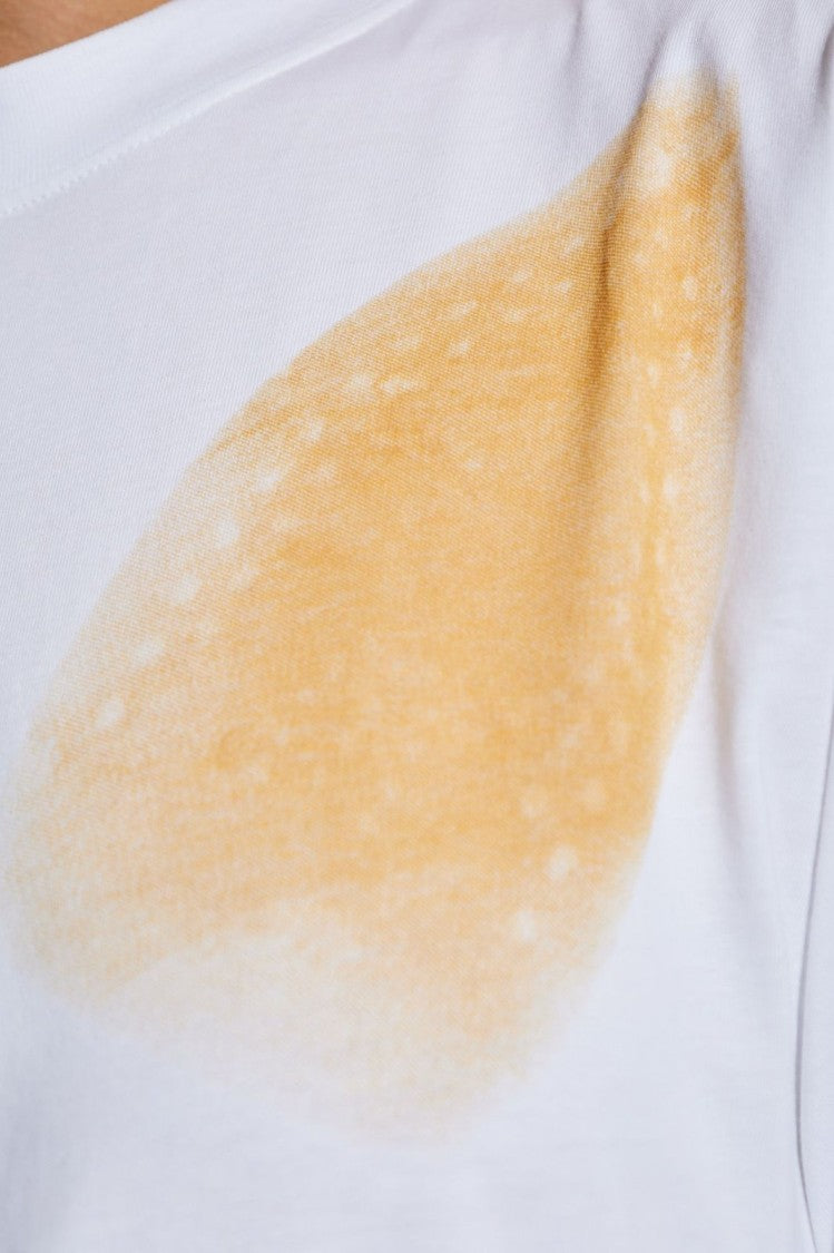 Moschino Short-Sleeved T-Shirt With Unique Stain Detail