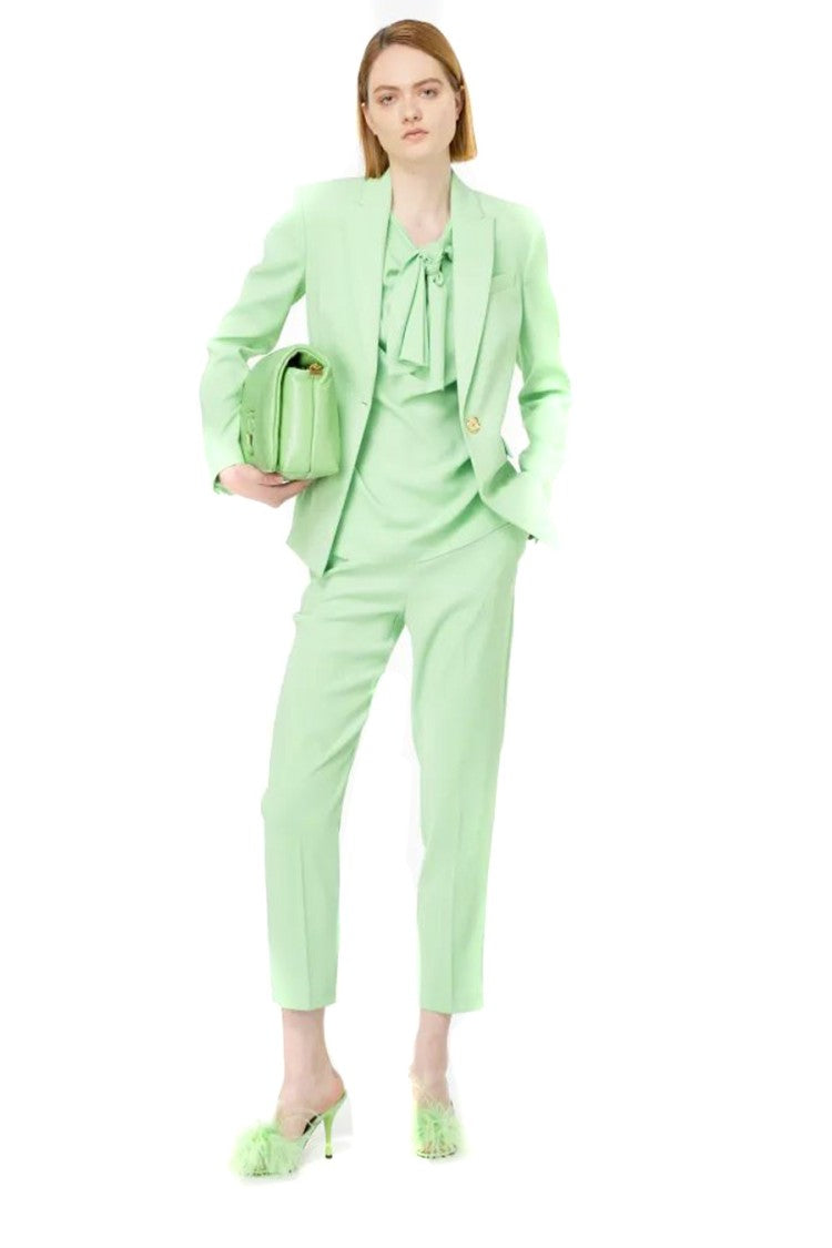 Pinko Multicolor Straight Leg Trousers Mid-Rise Waist