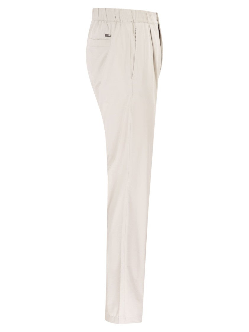 Herno Stretch Techno-Nylon Jogger Trousers With Pleats