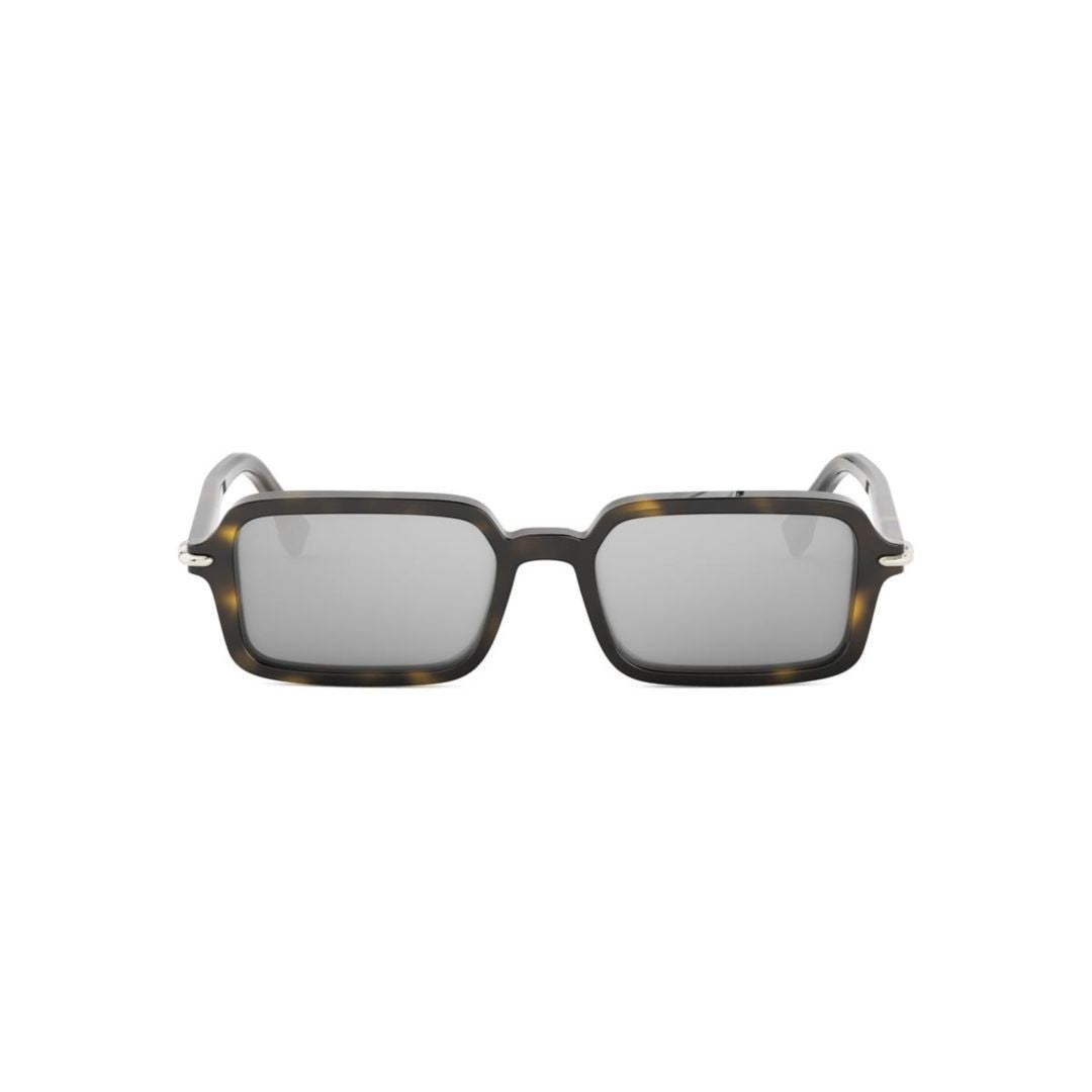 Fendi Fe40174i Rectangular Tortoiseshell Sunglasses
