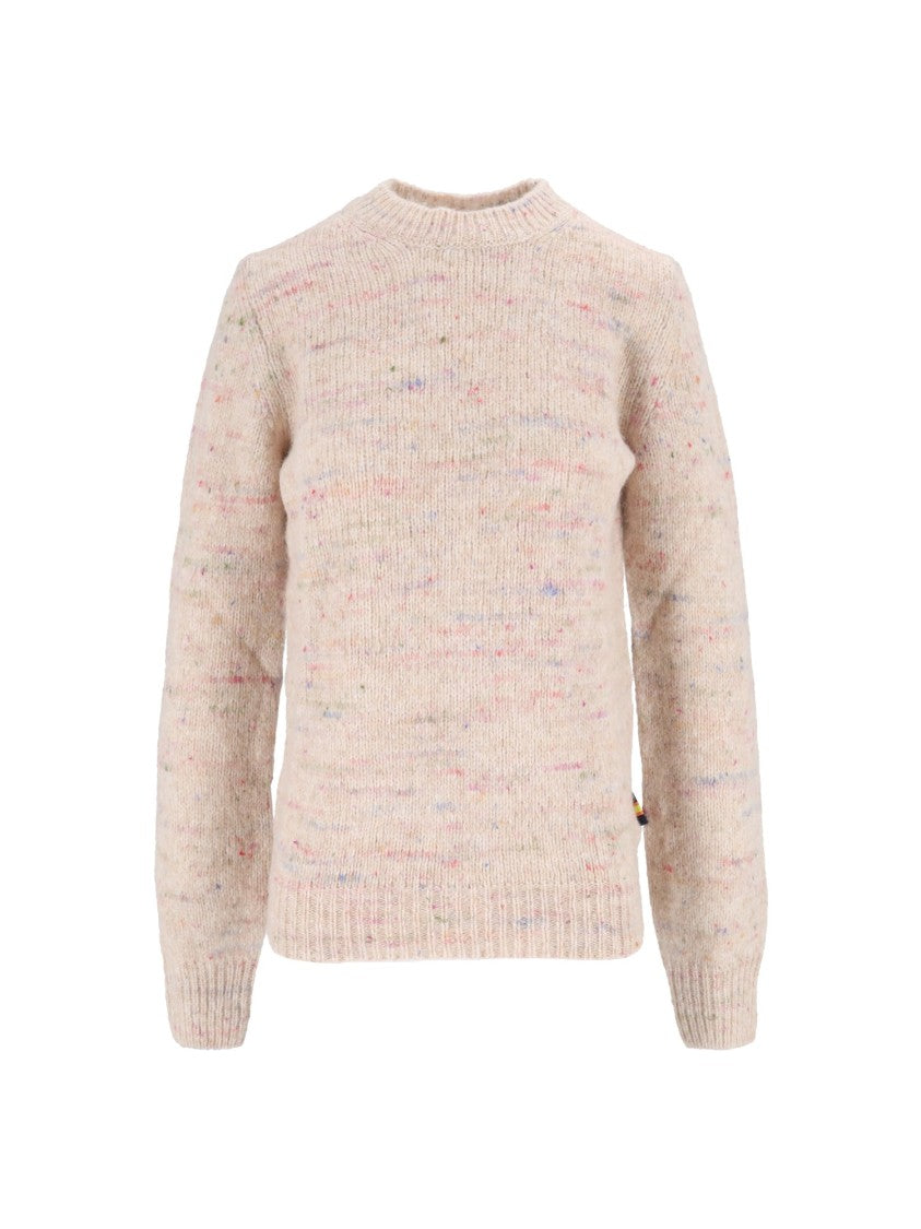 K-Way Valery Multicolor Speckled Buttoned Yarn Sweater