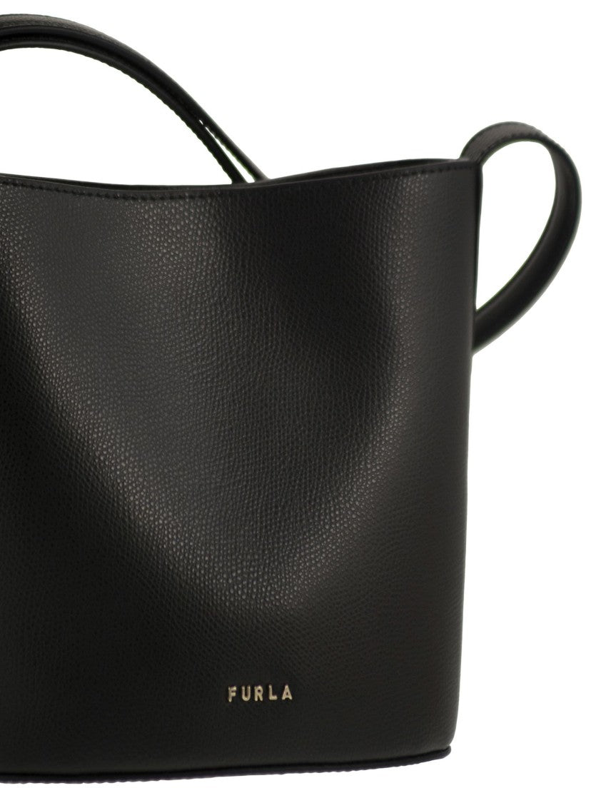 Furla Mini Bucket Bag With Flexible Bottom