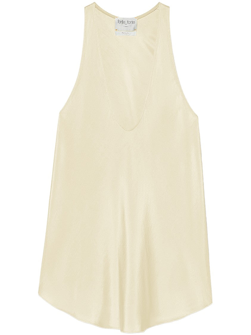 Forte Forte Flared Hem Viscose Twill Top