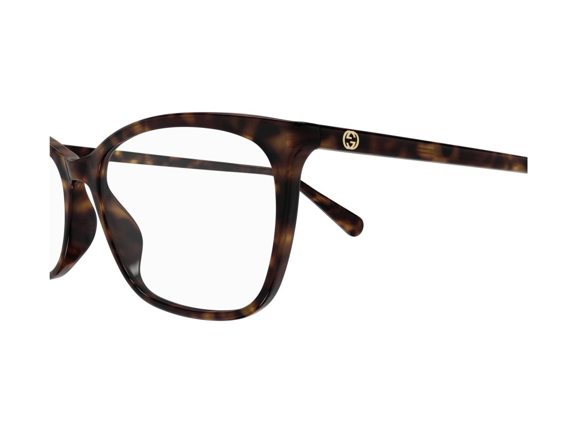 Gucci Gold Gg1930o Tortoiseshell Oversized Square Eyeglasses