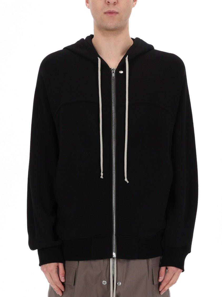 Rick Owens Windbreaker Full Front Zipper Cotton Hoodie