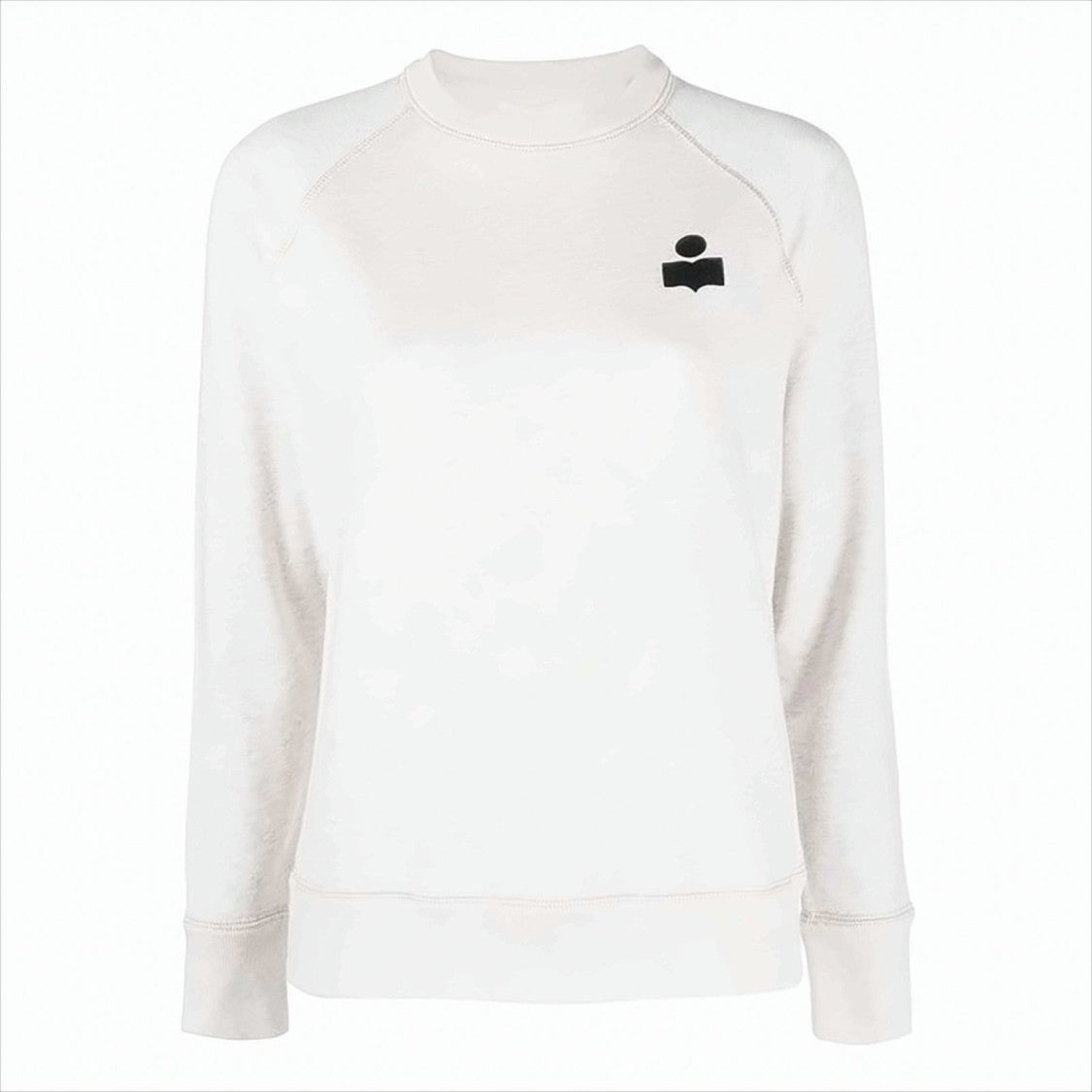 Isabel Marant Étoile Minimalist White Sweatshirt With Embroidered Logo