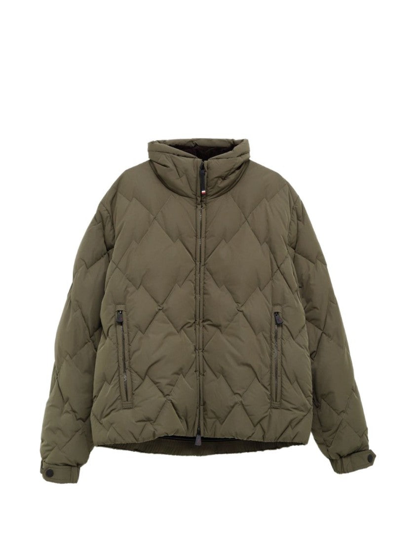 Moncler Grenoble Casual Quilted High Collar Zipper Jacket